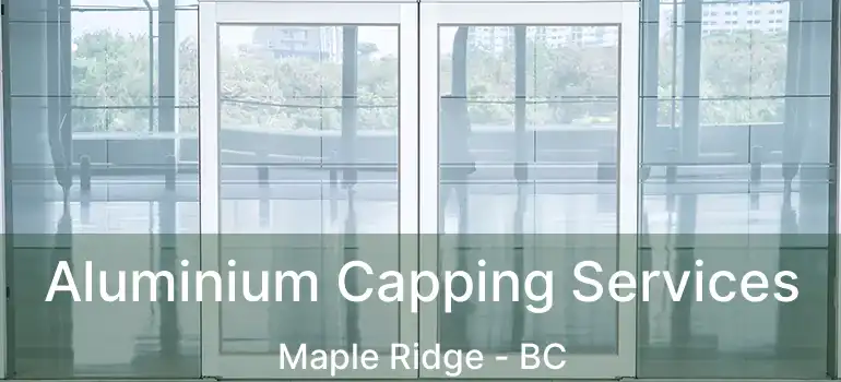  Aluminium Capping Services Maple Ridge - BC