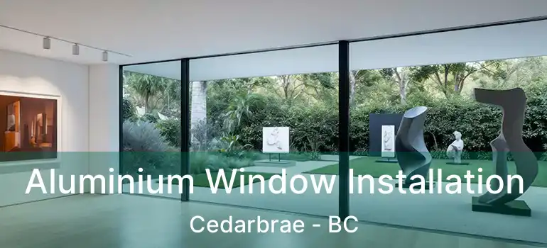 Aluminium Window Installation Cedarbrae - BC