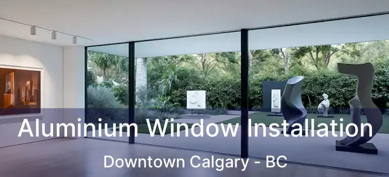  Aluminium Window Installation Downtown Calgary - BC