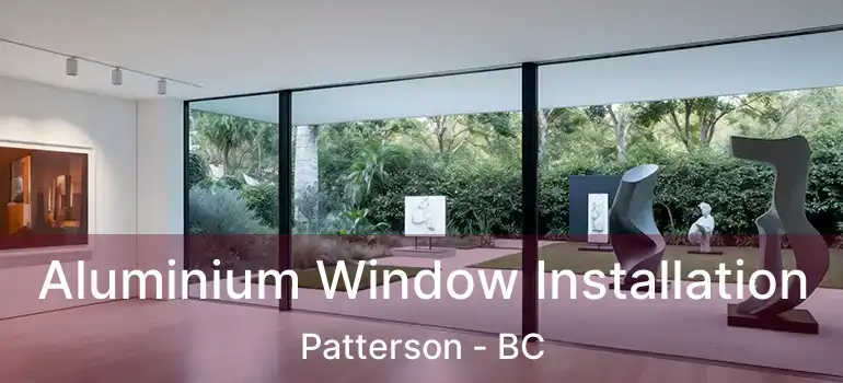  Aluminium Window Installation Patterson - BC
