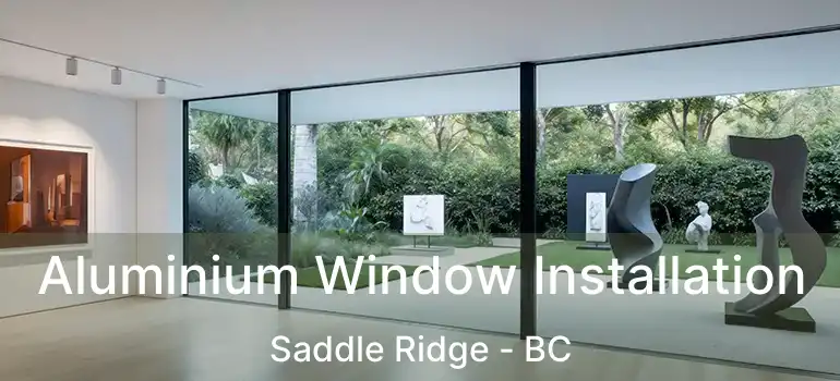  Aluminium Window Installation Saddle Ridge - BC