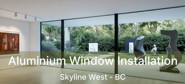  Aluminium Window Installation Skyline West - BC