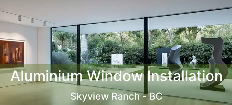  Aluminium Window Installation Skyview Ranch - BC