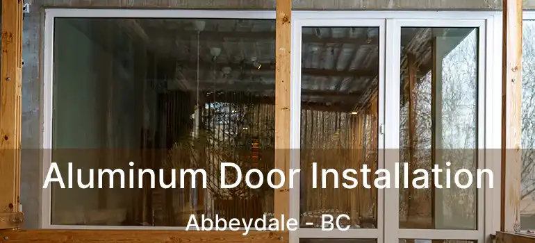  Aluminum Door Installation Abbeydale - BC