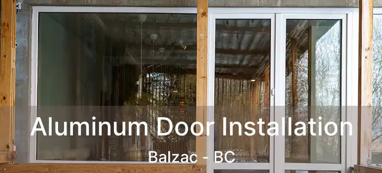  Aluminum Door Installation Balzac - BC
