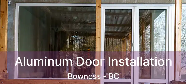  Aluminum Door Installation Bowness - BC