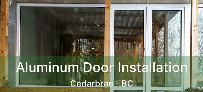  Aluminum Door Installation Cedarbrae - BC