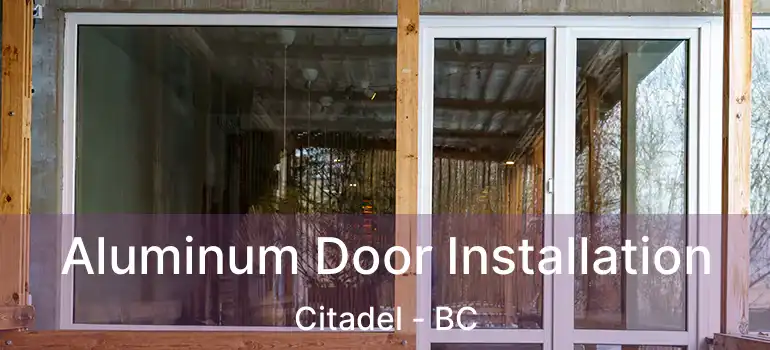  Aluminum Door Installation Citadel - BC