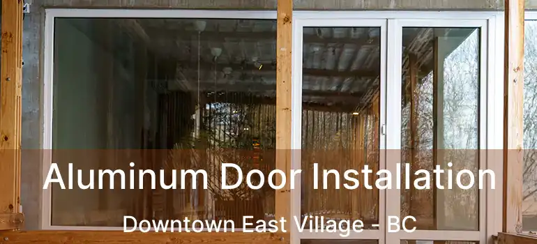  Aluminum Door Installation Downtown East Village - BC