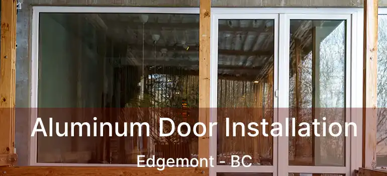  Aluminum Door Installation Edgemont - BC