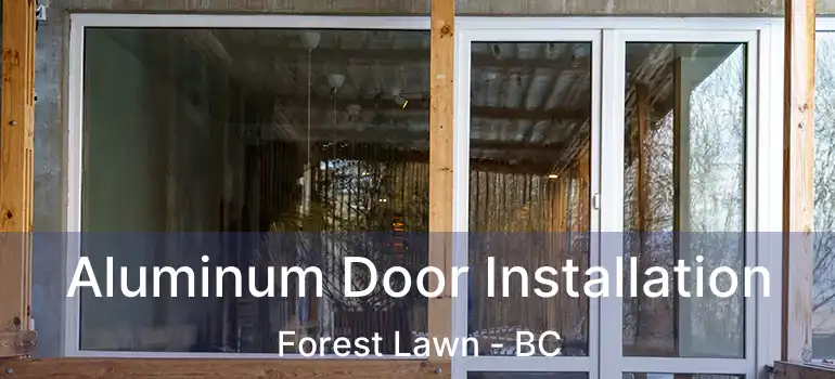  Aluminum Door Installation Forest Lawn - BC