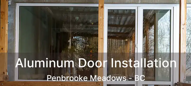  Aluminum Door Installation Penbrooke Meadows - BC