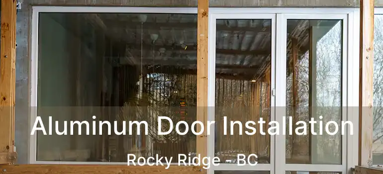  Aluminum Door Installation Rocky Ridge - BC
