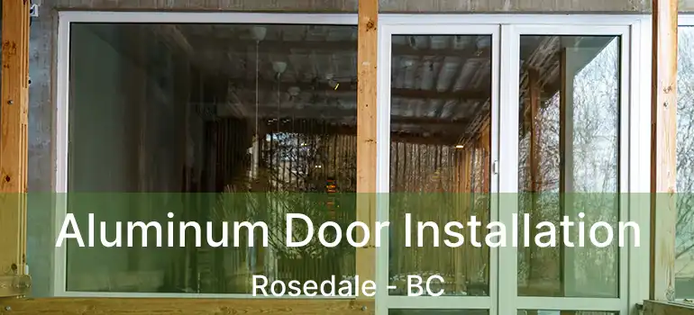  Aluminum Door Installation Rosedale - BC
