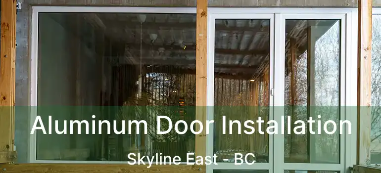  Aluminum Door Installation Skyline East - BC