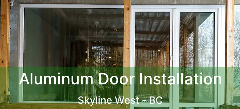  Aluminum Door Installation Skyline West - BC