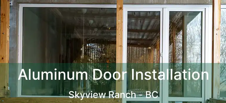  Aluminum Door Installation Skyview Ranch - BC