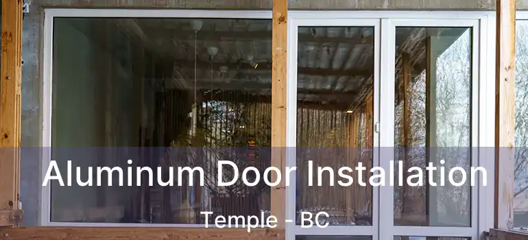  Aluminum Door Installation Temple - BC