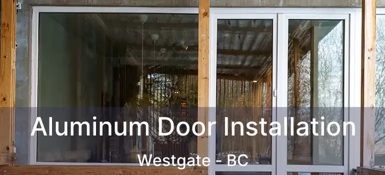  Aluminum Door Installation Westgate - BC