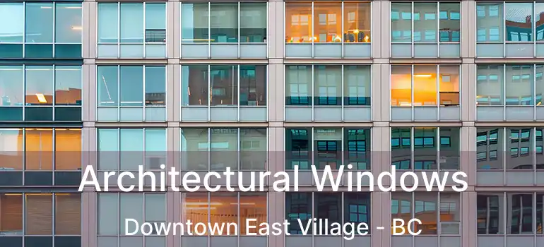 Architectural Windows Downtown East Village - BC