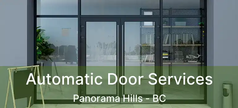  Automatic Door Services Panorama Hills - BC