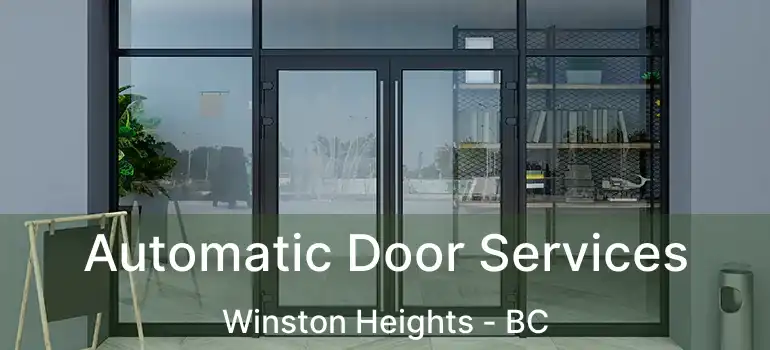  Automatic Door Services Winston Heights - BC