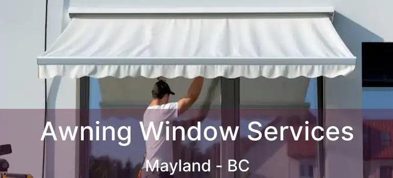 Awning Window Services Mayland - BC