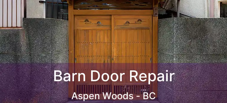  Barn Door Repair Aspen Woods - BC