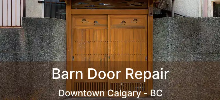  Barn Door Repair Downtown Calgary - BC