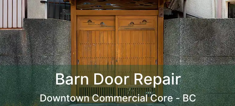  Barn Door Repair Downtown Commercial Core - BC