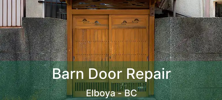  Barn Door Repair Elboya - BC