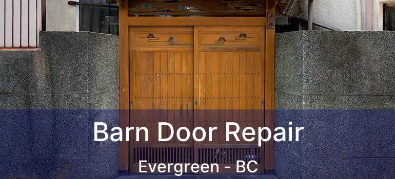  Barn Door Repair Evergreen - BC