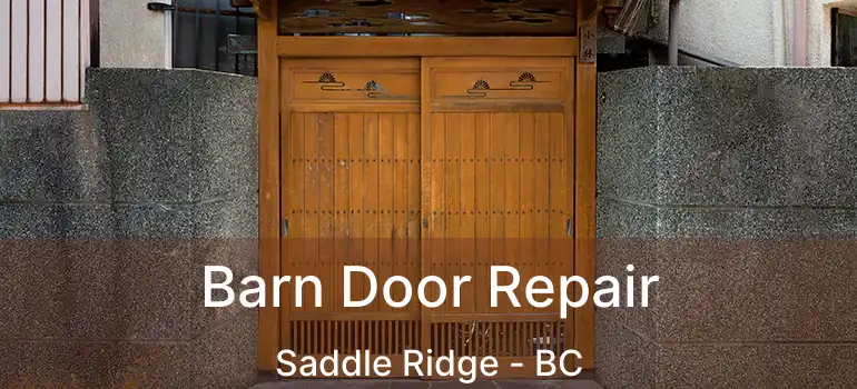  Barn Door Repair Saddle Ridge - BC