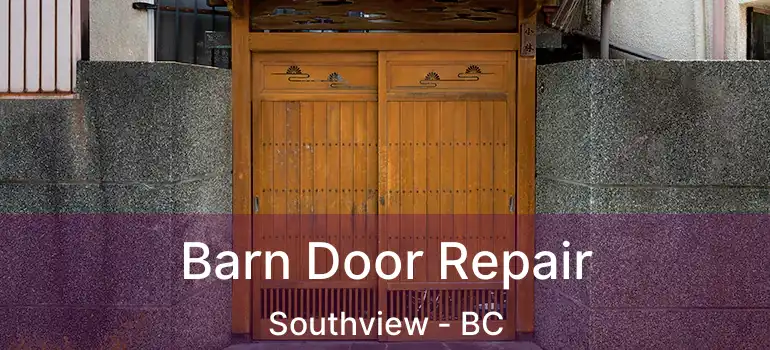  Barn Door Repair Southview - BC