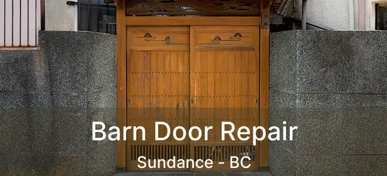  Barn Door Repair Sundance - BC