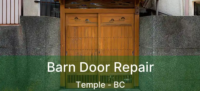  Barn Door Repair Temple - BC