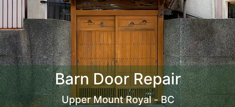  Barn Door Repair Upper Mount Royal - BC