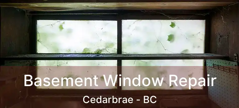  Basement Window Repair Cedarbrae - BC