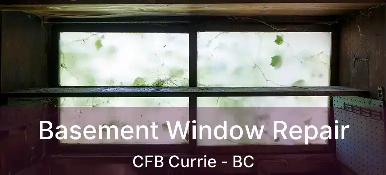  Basement Window Repair CFB Currie - BC