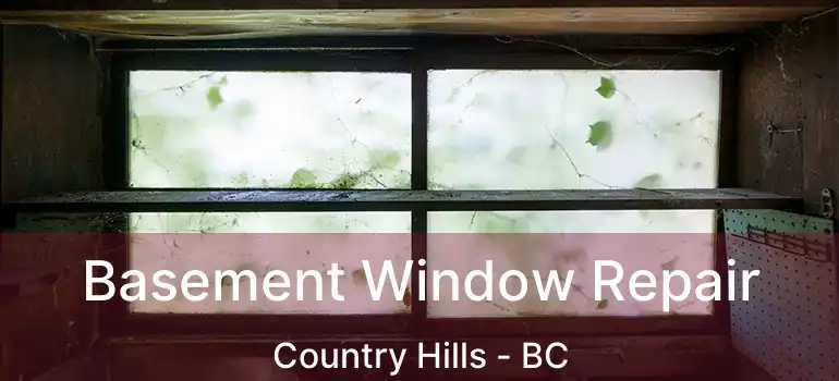  Basement Window Repair Country Hills - BC