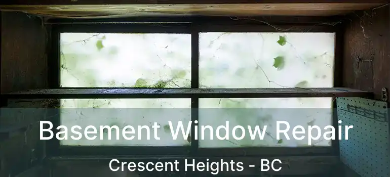  Basement Window Repair Crescent Heights - BC