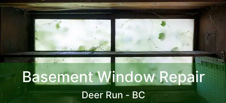  Basement Window Repair Deer Run - BC