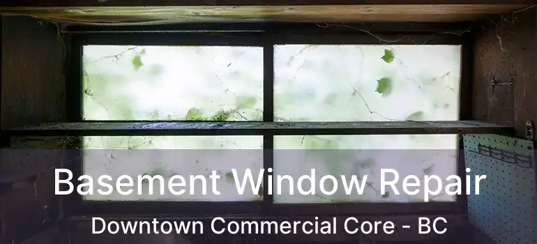  Basement Window Repair Downtown Commercial Core - BC
