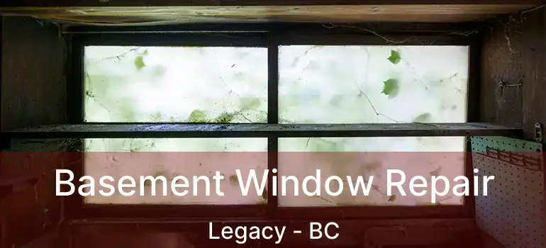  Basement Window Repair Legacy - BC