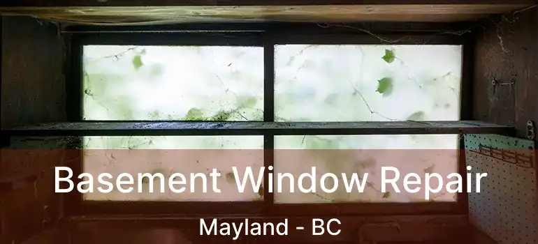  Basement Window Repair Mayland - BC