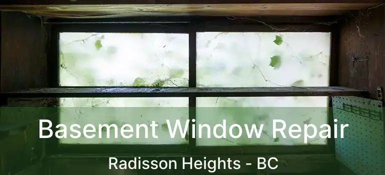  Basement Window Repair Radisson Heights - BC