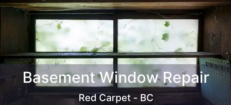  Basement Window Repair Red Carpet - BC