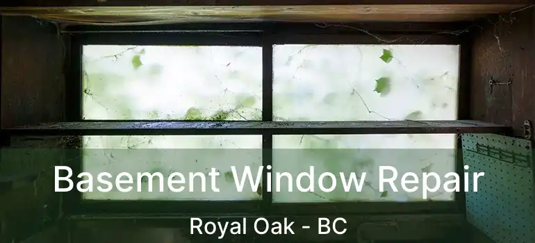  Basement Window Repair Royal Oak - BC