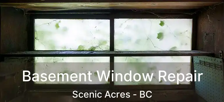  Basement Window Repair Scenic Acres - BC