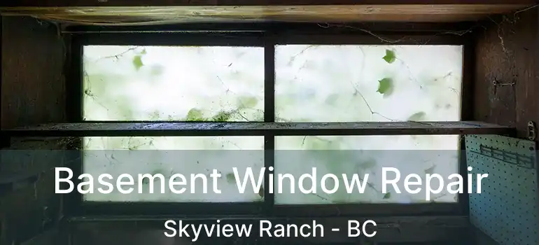  Basement Window Repair Skyview Ranch - BC
